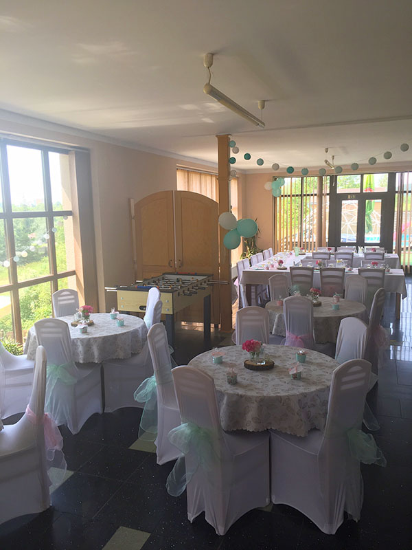 Svatební hostina v hotelu Rozkoš